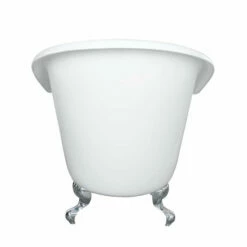 Barclay - Grayson 57" Cast Iron Slipper Freestanding Tub - CTSN57-WH -Hansgrohe Shop grayson2