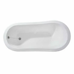 Barclay - Grayson 57" Cast Iron Slipper Freestanding Tub - CTSN57-WH -Hansgrohe Shop grayson3