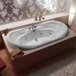 Atlantis Whirlpools Indulgence 41 X 70 Oval Drop-In Whirlpool Bathtub