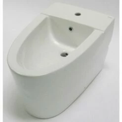 EAGO JA3400 Modern White Ceramic Bathroom Bidet With Elongated Seat -Hansgrohe Shop ja3400 1