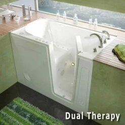 MediTub 3054 Series 30 X 54 Acrylic Fiberglass Walk-In Bathtub -Hansgrohe Shop meditub 3054 series 30 x 54 acrylic fiberglass walk in bathtub 5