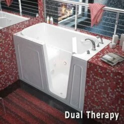 MediTub 3260 Series 32 X 60 Acrylic Fiberglass Walk-In Bathtub -Hansgrohe Shop meditub 3260 series 32 x 60 acrylic fiberglass walk in bathtub 5