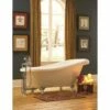 Giagni Newton 67" White Slipper Freestanding Tub With Drain