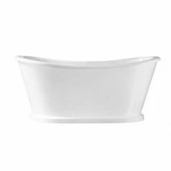 Barclay CTBATN66-WH Raynor Premium 66" Cast Iron Bateau Freestanding Tub Without Faucet Holes -Hansgrohe Shop raynor2