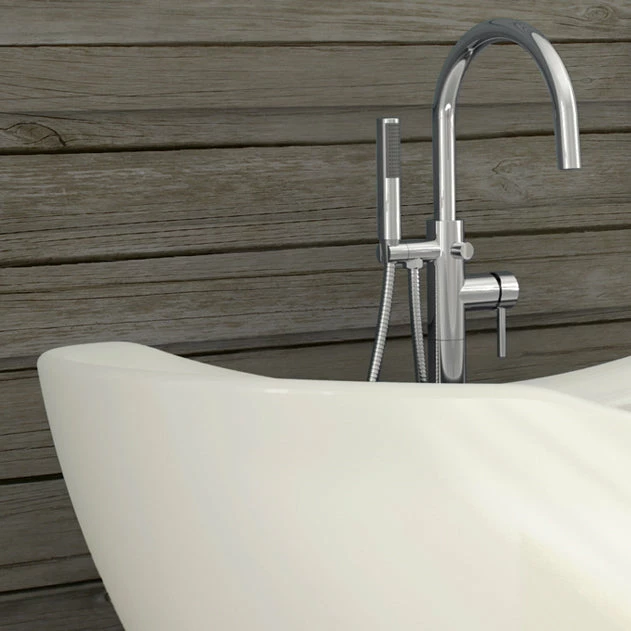 A & E Bath And Shower Salacia Acrylic 67" Premium All-in-One Oval Freestanding Tub Kit 3 A & E Bath And Shower Salacia Acrylic 67" Premium All-in-One Oval Freestanding Tub Kit - Image 3