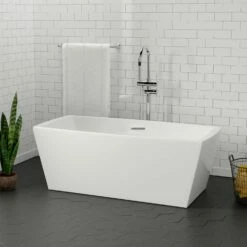 Barclay - Sloane 59" Acrylic Tub With Integral Drain And Overflow - ATFRECN59AIG