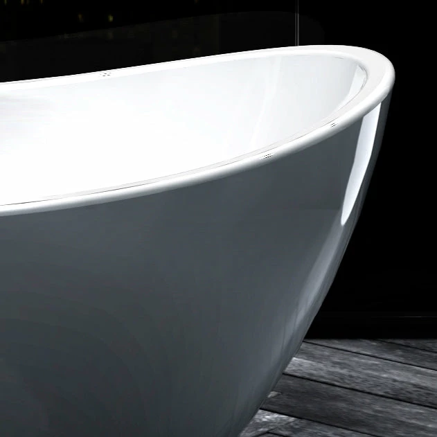 A & E Bath And Shower Turin Acrylic 69" Premium All-in-One Oval Freestanding Tub 4 A & E Bath And Shower Turin Acrylic 69" Premium All-in-One Oval Freestanding Tub - Image 4